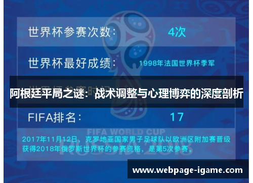 阿根廷平局之谜：战术调整与心理博弈的深度剖析