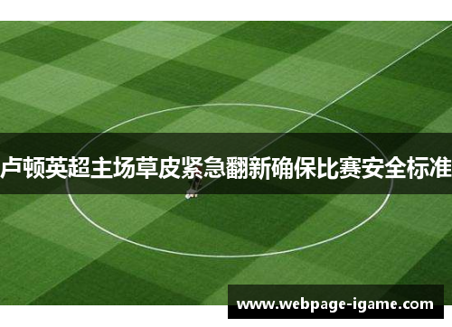 卢顿英超主场草皮紧急翻新确保比赛安全标准 卢顿英超主场草皮紧急翻新确保比赛安全标准